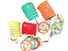 8 Inch Flora Printed Oriental Handmade Accordion Paper Lanterns for Wedding Party Home Decoration