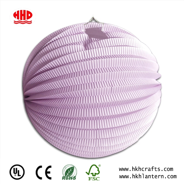 Folk Arts Handmade Light Pink Accordion Paper Lantern in Variety Size for Party Decoration