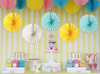 Mix And Match Colorful Wedding Photography Backdrop Hanging Tissue Honeycomb Paper Fan