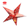 5 Arms Punch Holes Hanging Red Star Paper Lantern Bulk Sales