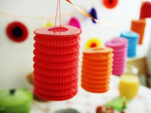 Perfect for An Oriental Handmade Cylinder Accordion Chinese Paper Lantern for Party Decoration