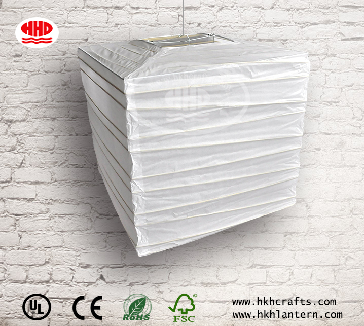 Wholesale Square White Bamboo Skeleton Paper Lantern