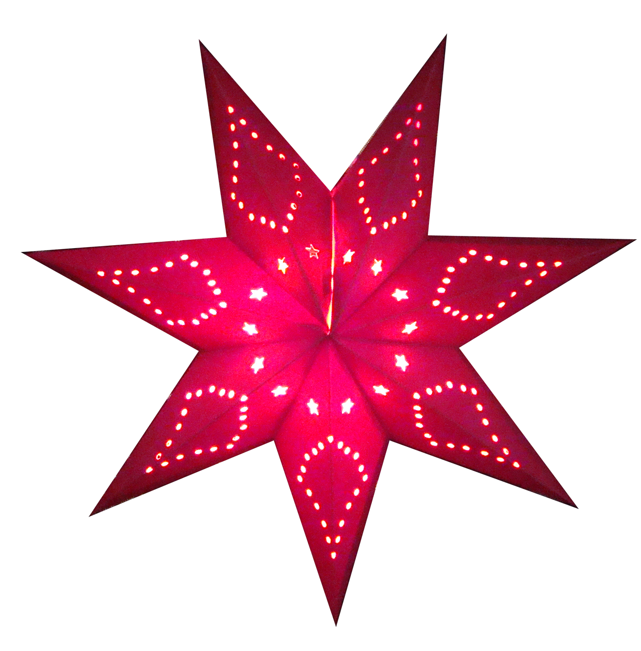 Stunning Hanging Paper Decoration Custom Fiesta 7 Angles Star Papel Lantern