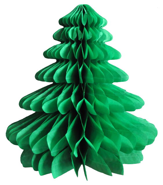 Customize Christmas Ornaments Tissue Paper Honeycomb Centerpiece Christmas Tree for Party Decoration